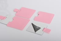 مجموعه (12) مريات جلد مع كتابة عليها حسب الطلب