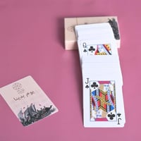 ورق اللعب بالوت بلاستيك قوية مع شعار يوم التاسيس