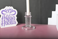 مجموعه(6) شمعدان شموع زجاج 8سم