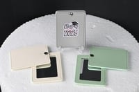 مجموعه(12) مريات جلد مستطيل مع اختيار ثيم من المرف...