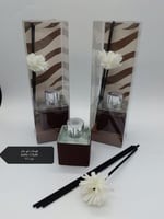 مجموعه (12) فواحات بروائح متعددة تغليف جلد مربع