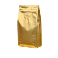 مجموعة (25) كيس ذهبي لحفظ القهوه مع مصفاة للتهوية...