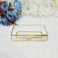 مجموعة (12) مناديل توزيعات علبة شفافة 10*5*2.5سم