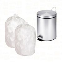 مجموعة (280) كيس نفايات الطيار 10 جالون لون ابيض