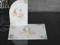 استاند اكريلك بي عبارة كل عام وانتم بخير لون ابيض