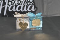 مجموعه (12) تنسيق علب اكريلك علي سبح لولو مع كتابة...