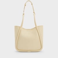 حقيبة توت ميني ليلى الأنبوبية - أصفر زبدة