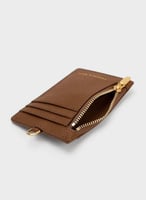 حامل بطاقات - بني