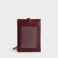 حامل بطاقات بحزام مظفر- برغندي