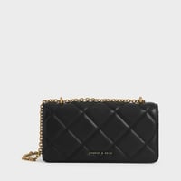 محفظة بافوتو طويلة بمقبض سلسلة +بوكس هدايا - اسود