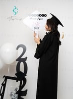 عباية تخرج 2025- أسود