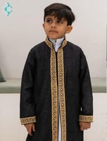 دقلة اطفال ملكية - أسود مع ذهبي