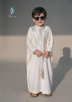 ثوب مع بشت لنن فاخر