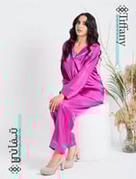 طقم بجاما قطعتين - فوشي