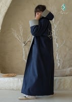 فروه بناتي كحلي جلد رصاصي