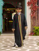 دقلة اطفال ملكية - أسود مع ذهبي