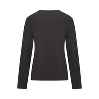 ملابس نوم نسائية باكمام طويلة - رمادي فحمي