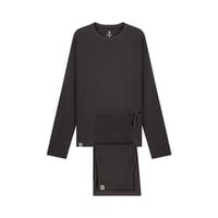 ملابس نوم رجالية باكمام طويلة -رمادي فحمي