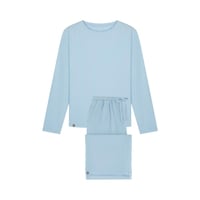 ملابس نوم نسائية باكمام طويلة - ازرق سماوي