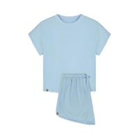 ملابس نوم نسائية باكمام قصيرة - ازرق سماوي