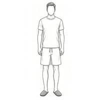 ملابس نوم رجالية باكمام قصيرة - ازرق سماوي