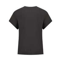 ملابس نوم نسائية باكمام قصيرة - رمادي فحمي