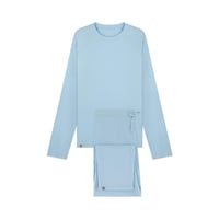 ملابس نوم رجالية باكمام طويلة - ازرق سماوي