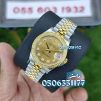 ساعة رولكس ديت جست ماستر ستيل ذهبي | 31 ملم