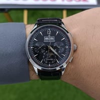 ساعة جيجر master control جلد أسود