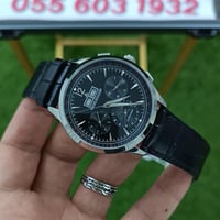 ساعة جيجر master control جلد أسود