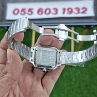 ساعة سانتوس دو كارتييه مينا أسود