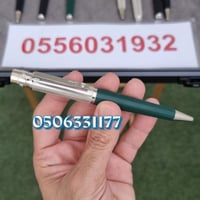 قلم كارتير سانتوس فضي × أخضر | تصميم فاخر وأداء اس...