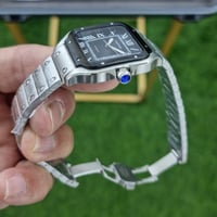 ساعة سانتوس دو كارتييه مينا أسود