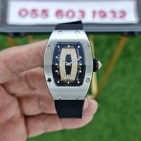 ساعة ريتشارد ميل أوتوماتيك نسائية إطار فضي