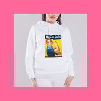 طباعة هودي أبيض