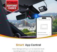 Xiaomi كاميرا سيارة داش كام امامية وخلفية A810 بدق...