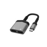 MOOGMAX موزع من TYPC إلى منفذين مدخل TYPC بقوة 60W...