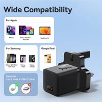 Baseus راس شاحن جداري بيسوس 30w منفذ PD - GaN5 اسو...