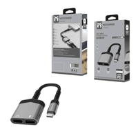 MOOGMAX موزع من TYPC إلى منفذين مدخل TYPC بقوة 60W...