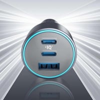 ANKAR انكر - شاحن سيارة بقوة 67 واط بمنفذين تايب س...