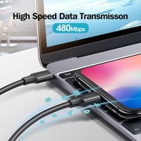 UGREEN سلك شاحن يوجرين من USB-C إلى USB-C بطول 3م...