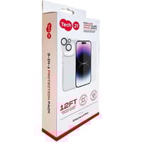 Tech21 تك 21 بكج حماية شفاف ايفون 14 بلس 2 في 1 =...