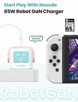 UGREEN شاحن UGreen Nexode RG 65w سريع بثلاثة منافذ...