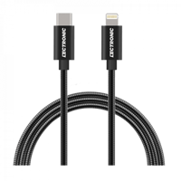 LECTRONICسلك ليكترونك شحن سريع لايتننق الي تايب سي...