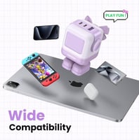 UGREEN شاحن UGreen Nexode RG 65w سريع بثلاثة منافذ...