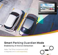 Xiaomi كاميرا سيارة داش كام امامية وخلفية A810 بدق...