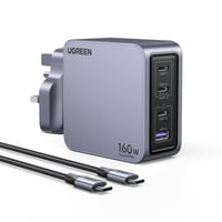 UGREEN شاحن جداري برو GaN بـ 3 منافذ USB-C ومنفذ U...