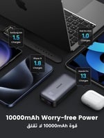 UGREEN شاحن متنقل بمنفذ PD ومنفذ USB 10000MAH رذاذ...