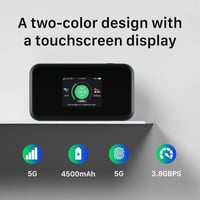 ZTE زد تي اي MU5001 5G واي فاي محمول للسفر يربط 32...