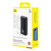 Baseus بطارية احتياطية Baseus LiFePO4 رقمية 18400...
